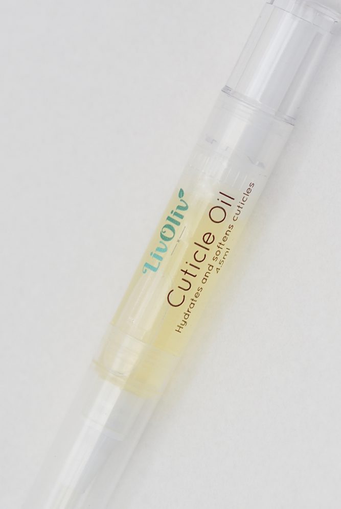 citrus cuticle oil on white