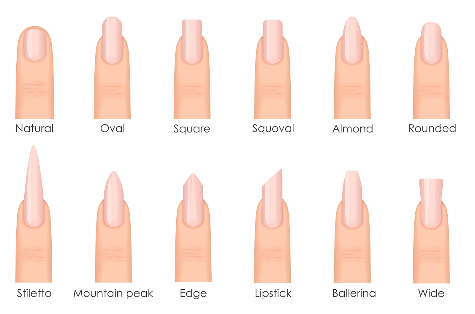 How To Pick The Best Nail Shape For Your Fingers | BEAUTY/crew