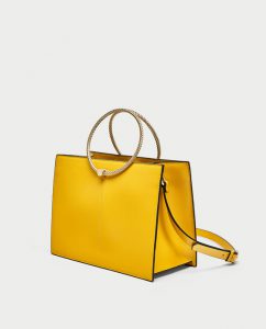 Zara Rigid Tote Bag