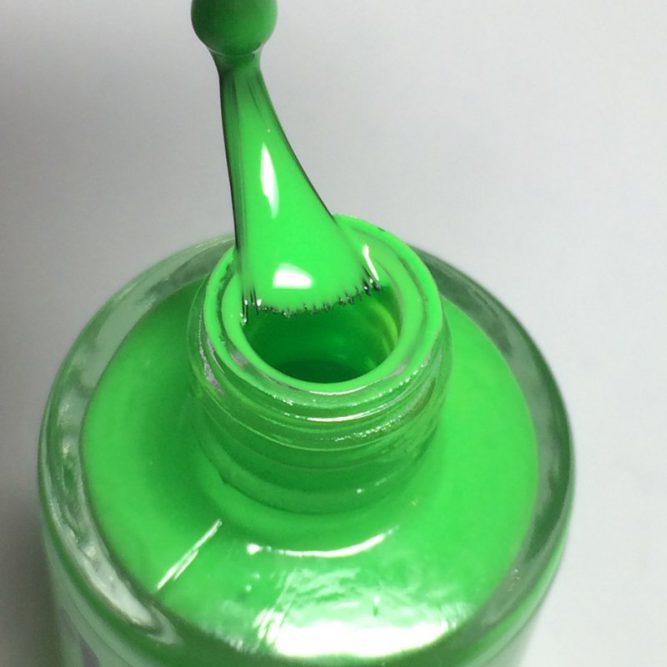Euphoria bottle macro - bright neon green