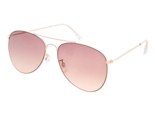 ALLY Rose Gold Aviator Sunglasses