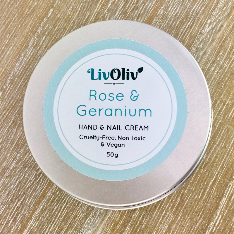 Rose & Geranium Hand Cream LivOliv