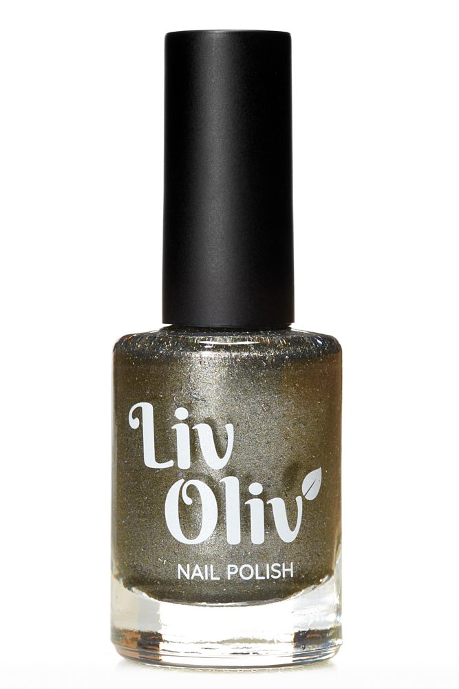 Dark Grey Holo cruelty free Nail Varnish