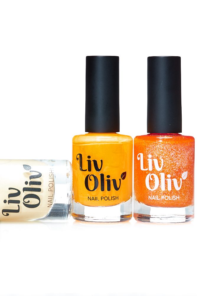 Livoliv cruelty free orange nail polishes