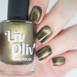 livoliv cruelty free magnetic nail polish bronze