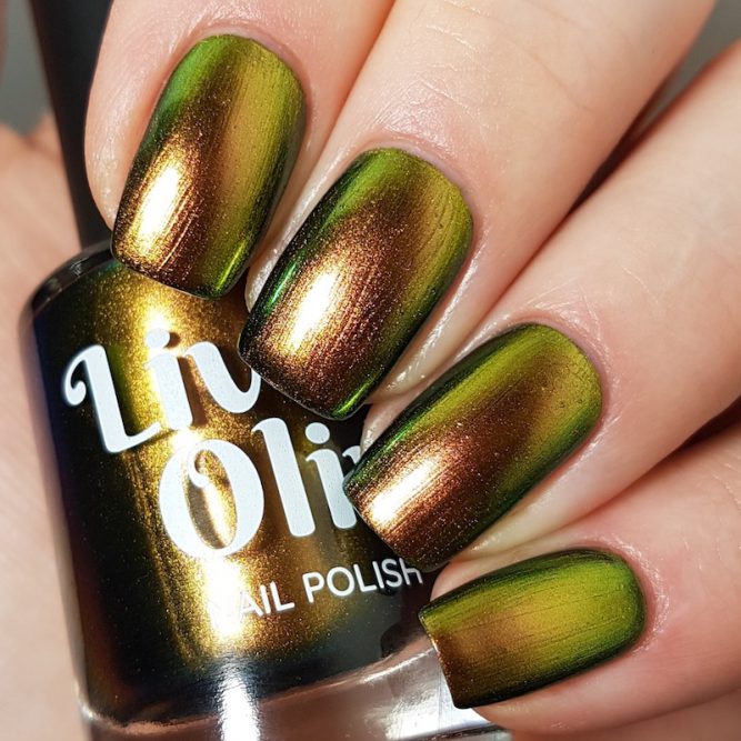 LivOliv Cruelty Free Nail Polish ultra chrome gold