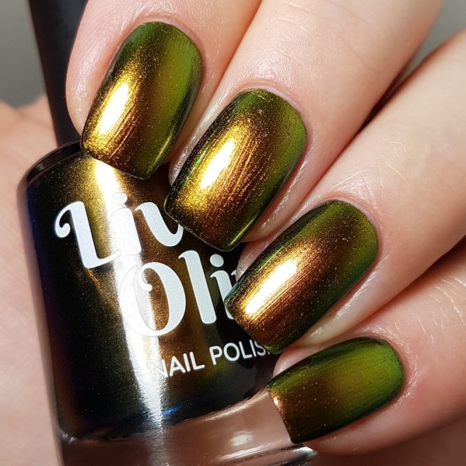 LivOliv Cruelty Free Nail Polish ultra chrome gold