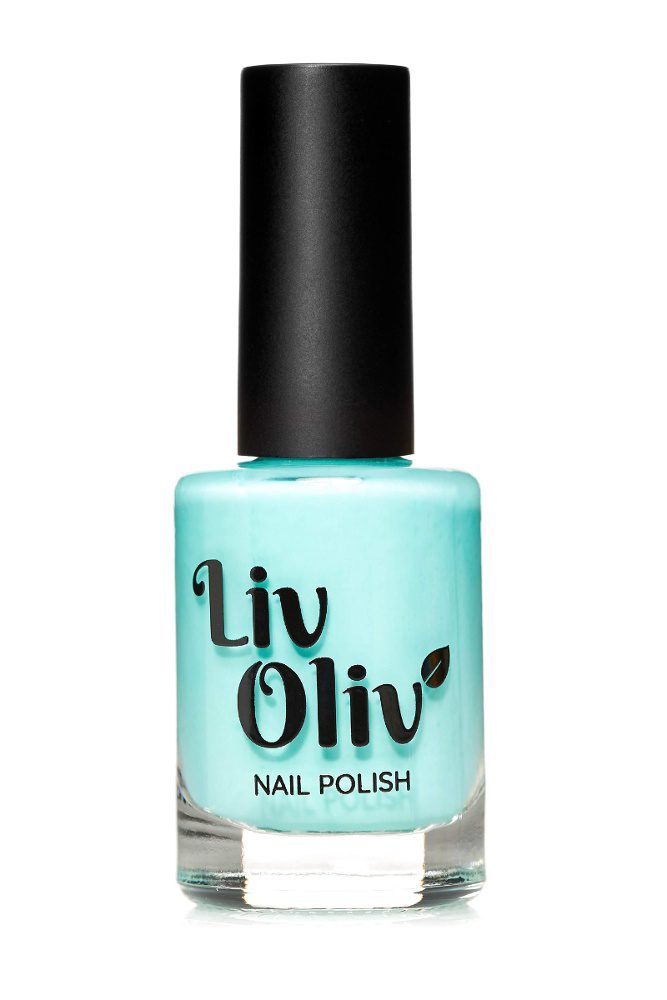 livoliv jade green polish in a bottle